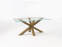 Стол деревянный со стеклянной столешницей Star Natisa TL 1481 - 1