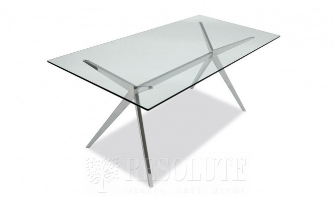 Стол металлический со стеклом SEVEN CB/4042-RC 160 G Connubia by Calligaris